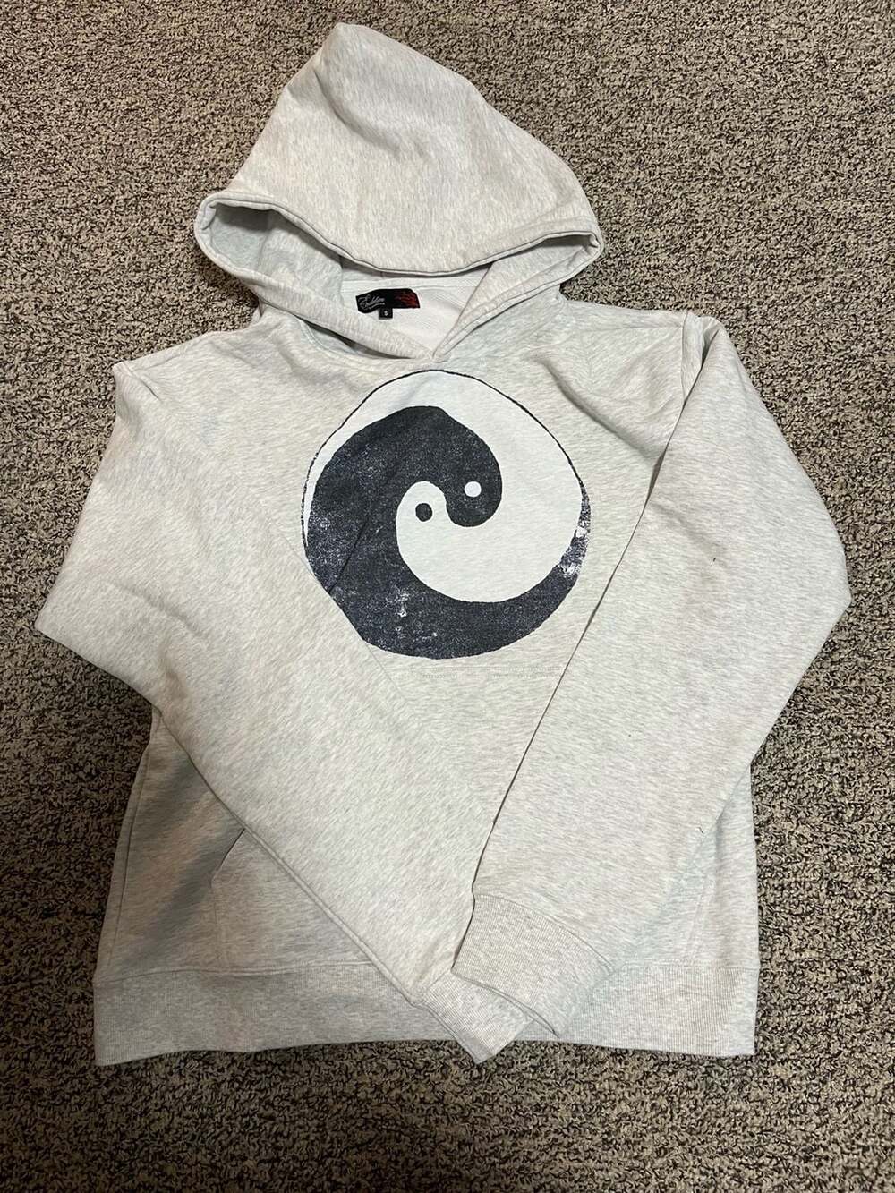 Evolution by Peaceinwar Yin Yang Hoodie Size S Gray